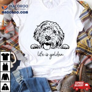 Life Is Golden Dog Mom Goldendoodle Mama Mother S Day Gif Tshirt