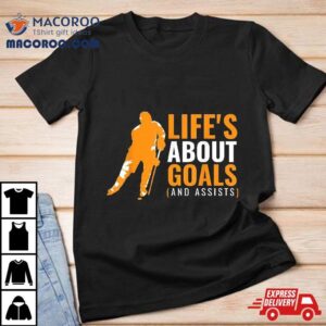 Life S About Goals Ice Hockey For Boys Tshirt