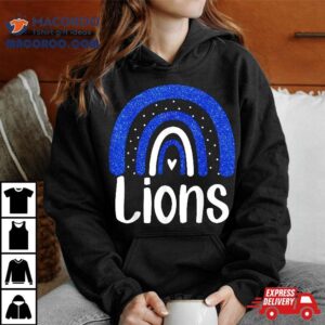 Lions School Sports Fan Team Spiri Tshirt