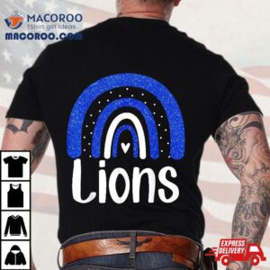 Lions School Sports Fan Team Spiri Tshirt