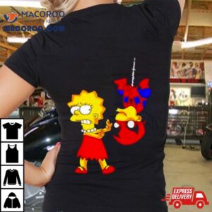 Lisa Simpson And Milhouse Van Houten Spider Man Shirt