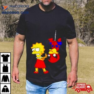Lisa Simpson And Milhouse Van Houten Spider Man Tshirt