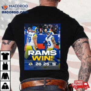 Los Angeles Rams Win New York Giants Clinch A Playoff Final Score Tshirt