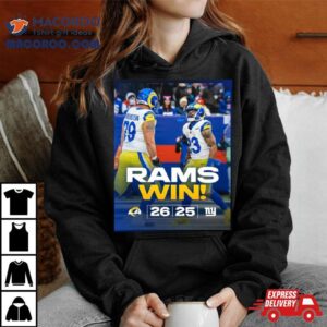 Los Angeles Rams Win New York Giants Clinch A Playoff Final Score Tshirt