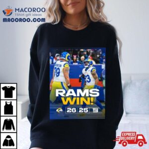 Los Angeles Rams Win New York Giants Clinch A Playoff Final Score Tshirt