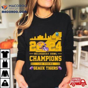 Lsu Tigers Football Reliaquest Bowl Champions Helme Tshirt