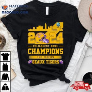 Lsu Tigers Football Reliaquest Bowl Champions Helme Tshirt