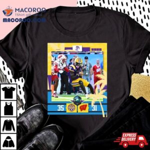 Lsu Tigers Win Wisconsin Badgers Football Reliaquest Bowl Champions Final Score Tshirt