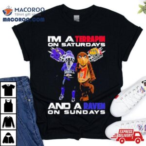 Macosts I’m A Terrapin On Saturdays Maryland Terrapins Football And A Baltimore Ravens On Sundays Shirt