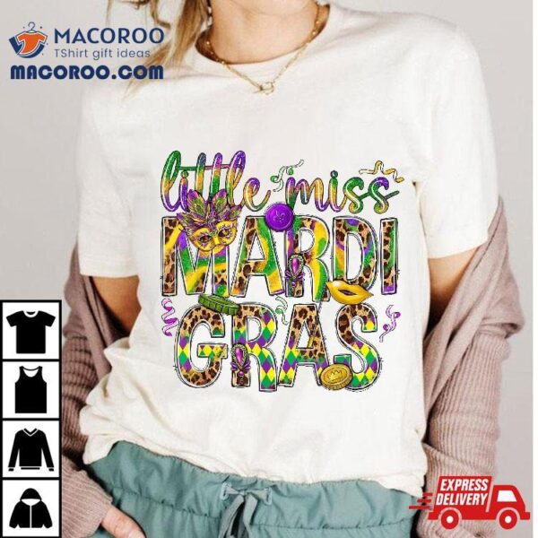 Mardi Gras Shirt Little Miss Girl Outfit