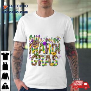 Mardi Gras Little Miss Girl Outfit Tshirt