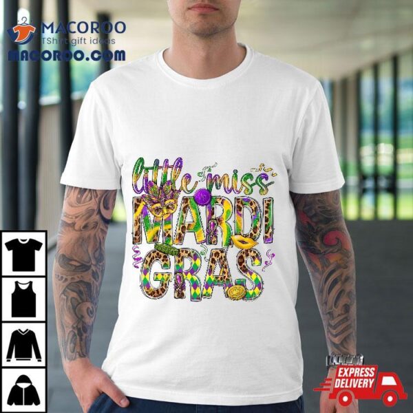 Mardi Gras Shirt Little Miss Girl Outfit