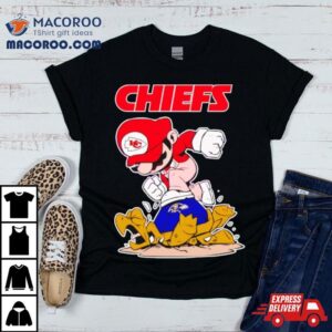 Mario Chiefs Stomps On Baltimore Ravens Football Tshirt