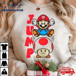 Mario Jumping On Toad Tshirt