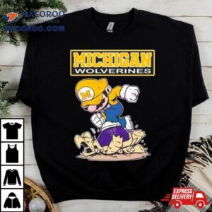 Mario Michigan Wolverines Stomp On Washington Huskies Shirt