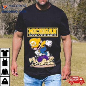 Mario Michigan Wolverines Stomp On Washington Huskies Tshirt