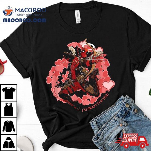 Marvel Deadpool I’m Crazy For You Valentine’s Day Shirt