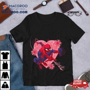 Marvel Spider Man Hearts And Flowers Valentine S Day Tshirt