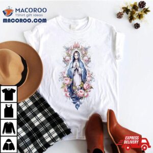 Mary Mother Of God Heart Virgin Classic Catholic Tee Shirt