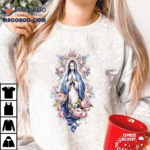 Mary Mother Of God Heart Virgin Classic Catholic Tee Tshirt