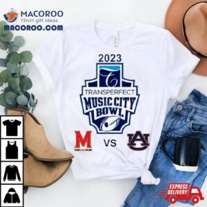 Maryland Terryland Terrapins Vs Auburn Tigers Transperfect Music City Bowl Tshirt