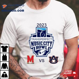 Maryland Terryland Terrapins Vs Auburn Tigers Transperfect Music City Bowl Tshirt