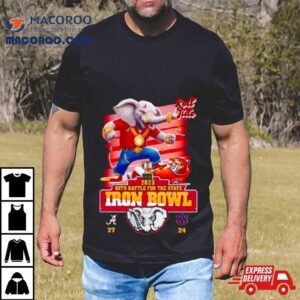 Mascot Th Battle For The State Iron Bowl Alabama Crimson Tide Auburn Tigers Tshirt