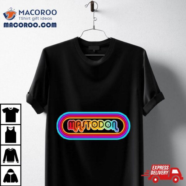 Mastodon 70s Rainbow Logo Shirt