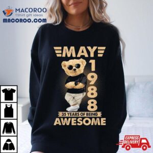 May Th Birthday Years Of Being Awesome Tshirt