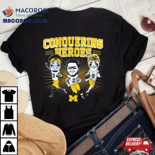 Mccarthy Corum & Sainristil Michigan Wolverines Shirt