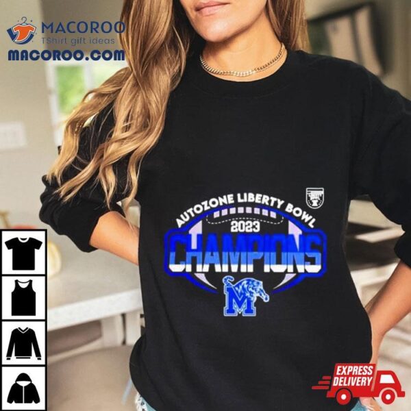 Memphis Football 2023 Autozone Liberty Bowl Champions T Shirt