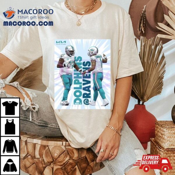 Miami Dolphins And Ravens Week 17 T Shirt