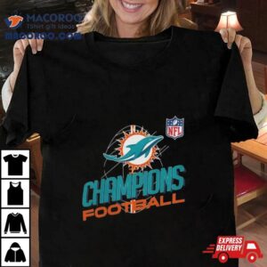 Miami Dolphins Nfl Champions Football Logo Tshirt