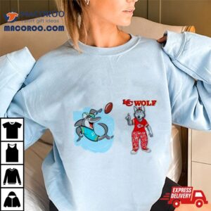 Miami Dolphins Vs Kansas City Chiefs Nfl Mascot Cartoon Football Tshirt