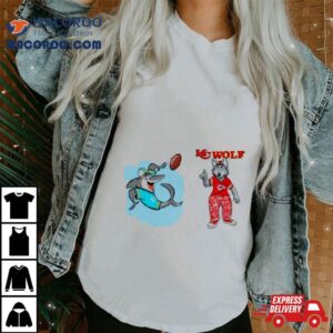 Miami Dolphins Vs Kansas City Chiefs Nfl Mascot Cartoon Football Tshirt