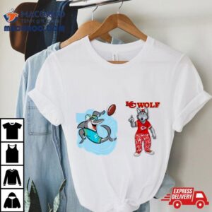 Miami Dolphins Vs Kansas City Chiefs Nfl Mascot Cartoon Football Tshirt