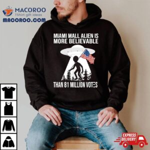 Miami Mall Alien Is More Believable Than Million Votes America Tshirt