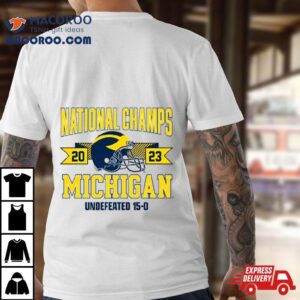 Michigan Football National Champions Arched Helmet Shirt