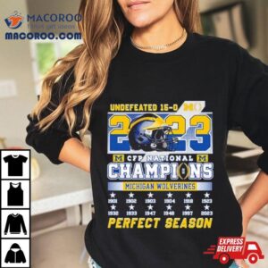 Michigan Wolverines 12 Time 2023 Cfp National Champions 1901 2023 Perfect Season Shirt