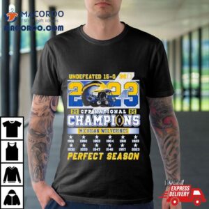 Michigan Wolverines Time Cfp National Champions Perfect Season Tshirt