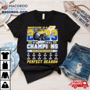 Michigan Wolverines Time Cfp National Champions Perfect Season Tshirt