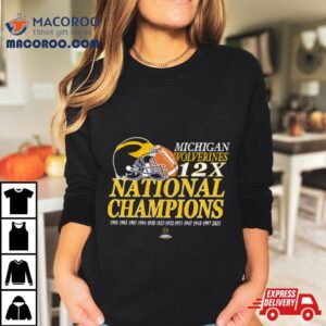 Michigan Wolverines Time Football National Champions Tshirt