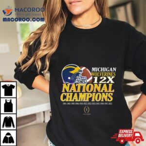 Michigan Wolverines X Time National Champions Tshirt