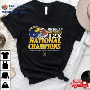 Michigan Wolverines X Time National Champions Tshirt