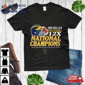 Michigan Wolverines X Time National Champions Tshirt