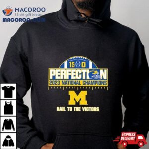 Michigan Wolverines National Champions Perfect Season Hail To The Victory Tshirt