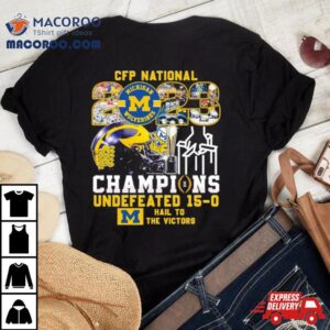 Michigan Wolverines National Champions Undefeated Helme Tshirt