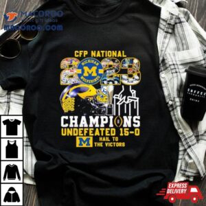 Michigan Wolverines National Champions Undefeated Helme Tshirt