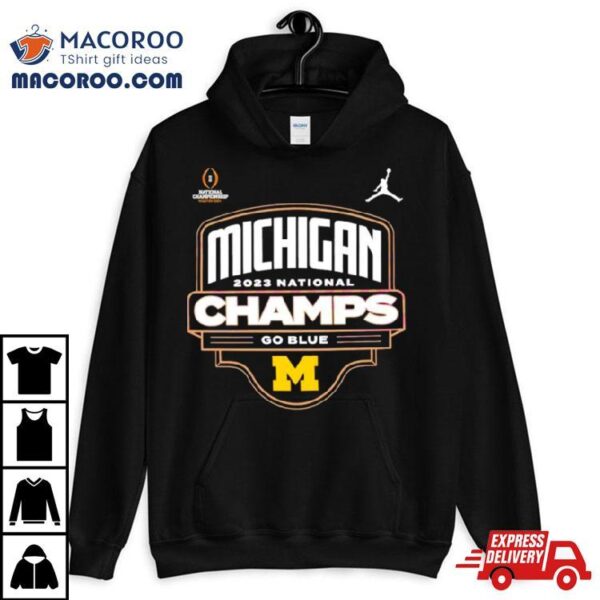 Michigan Wolverines 2023 National Champs Go Blue Shirt