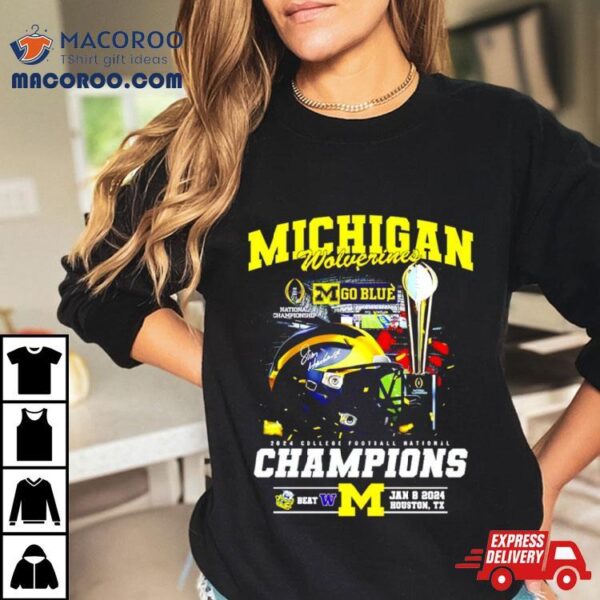 Michigan Wolverines 2024 College Football National Champions Shirt